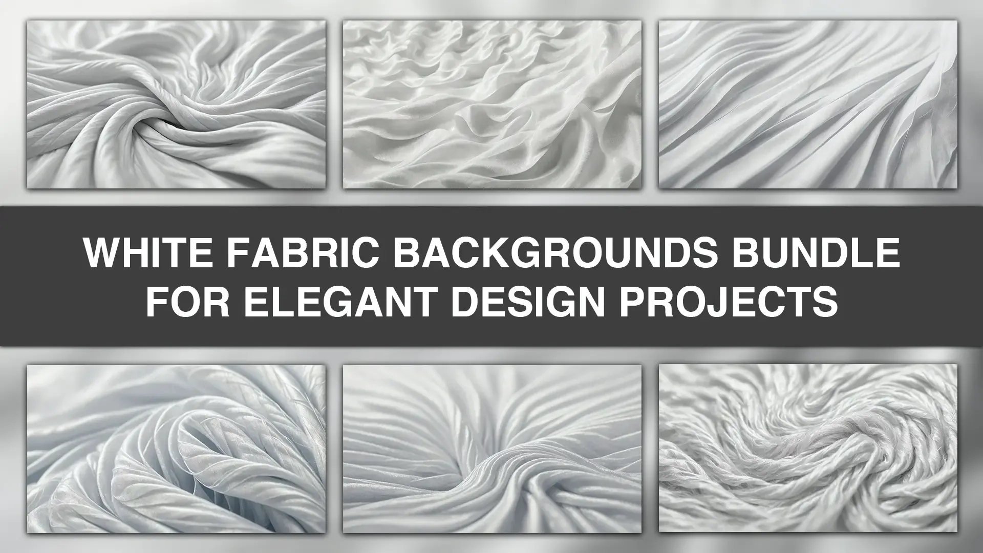 White Fabric Backgrounds Bundle for Elegant Design Projects